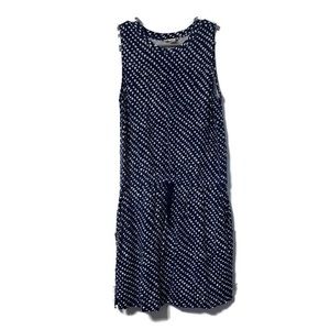 Loft Blue Patterned Sleeveless Dress